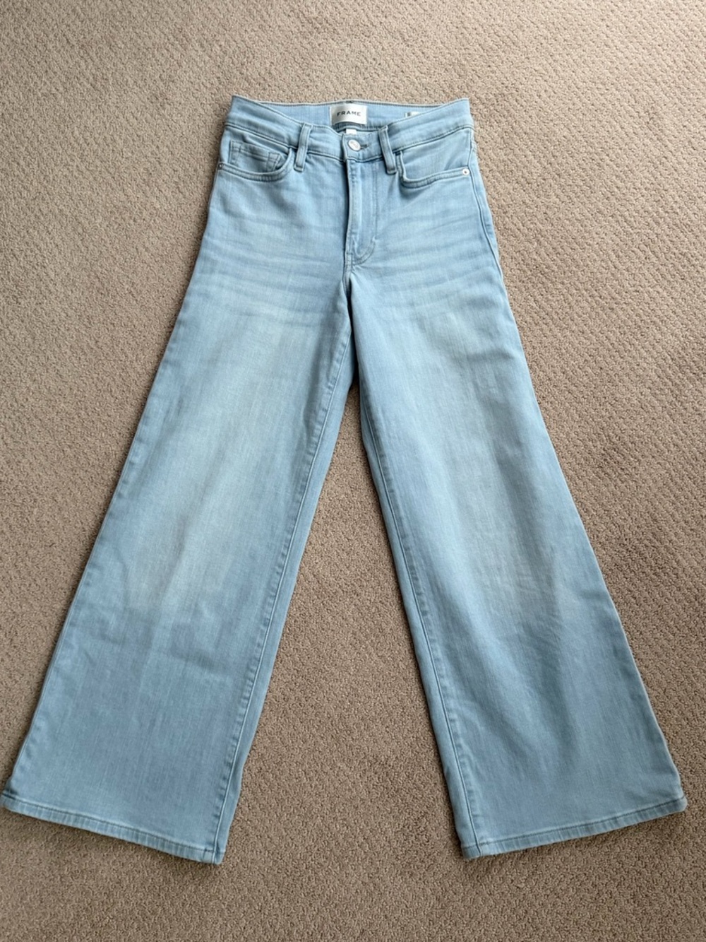 FRAME Petite Le Pixie Slim Palazzo Jeans